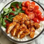 Spicy Honey Garlic Chicken Meal Prep Bowl