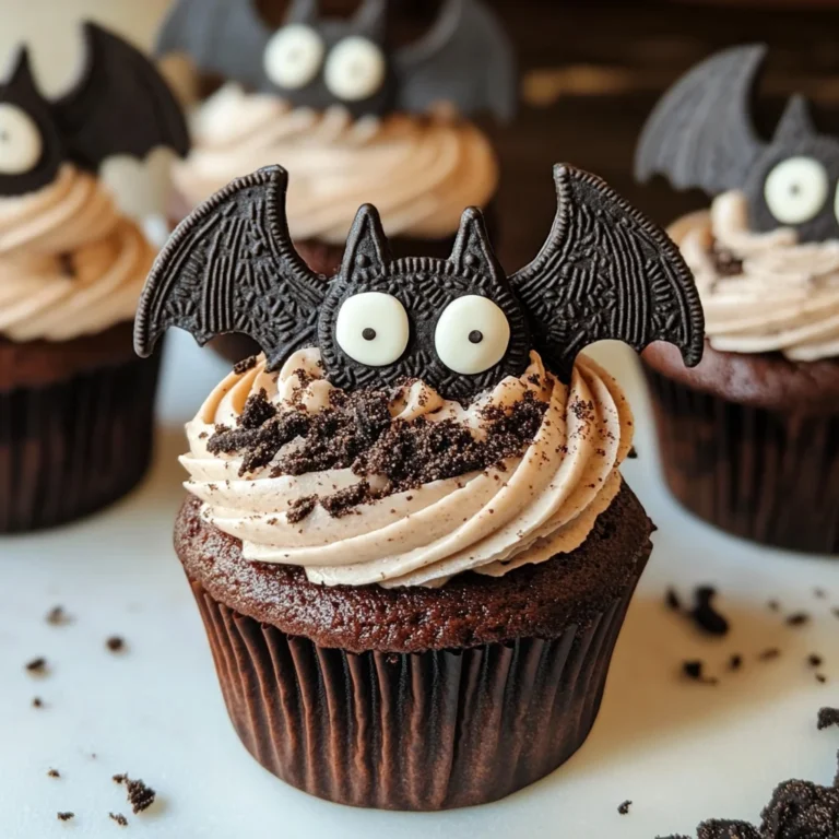Vegan Oreo Bat Cupcakes