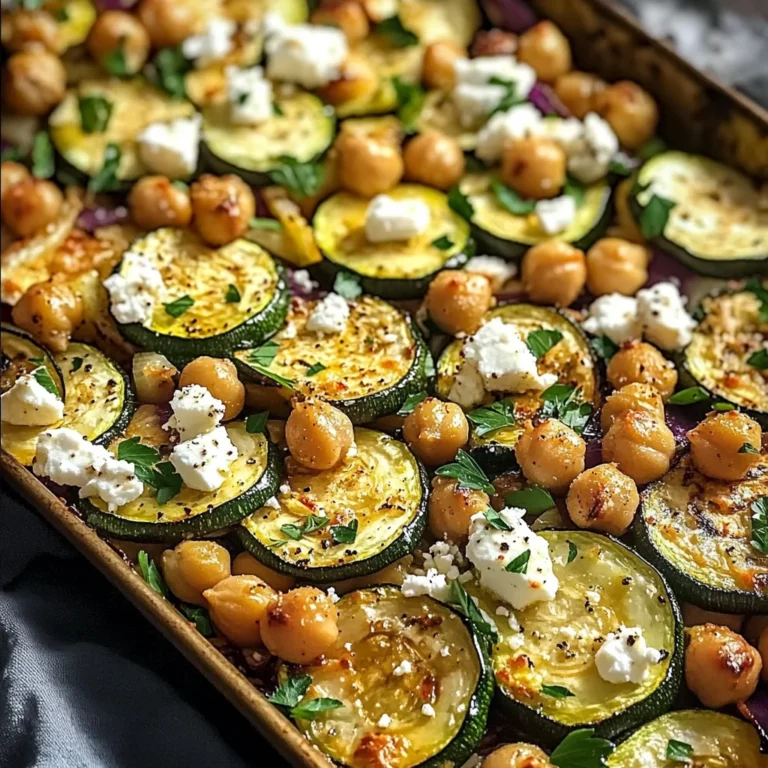Zucchini & Chickpea Bake with Feta