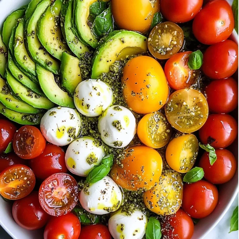 Avocado and Tomato Pesto Salad
