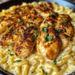 Cajun Garlic Chicken with Creamy Mozzarella Alfredo Twisted Pasta