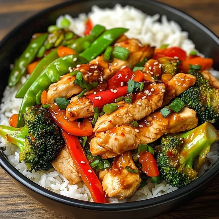 Chili Chicken & Mixed Veggie Rice Bowl