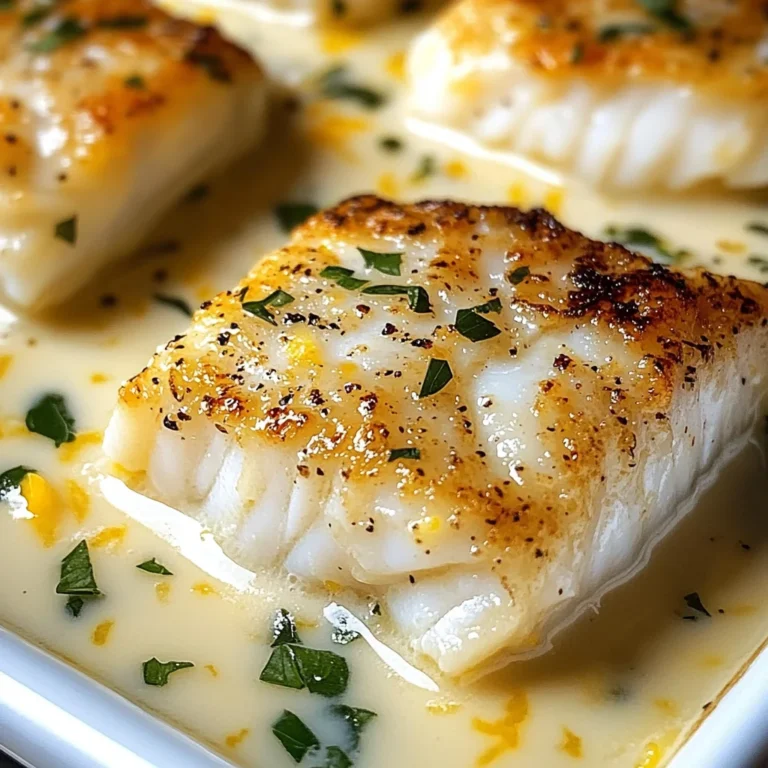 Coconut Lemon Cream Baked Cod