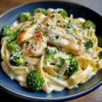 Creamy Chicken Alfredo with Broccoli & Fettuccine