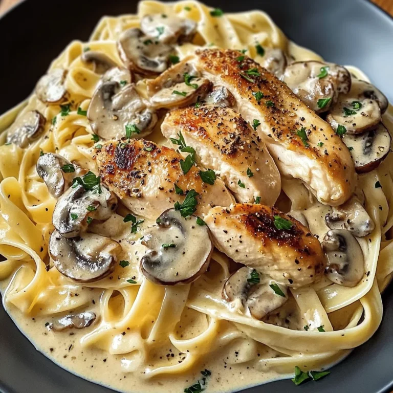Creamy Chicken & Mushroom Tagliatelle Recipe