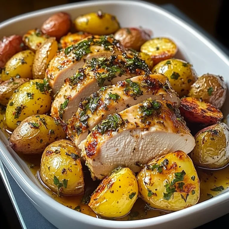 Herb-Roasted Chicken Breast with Baby Potatoes