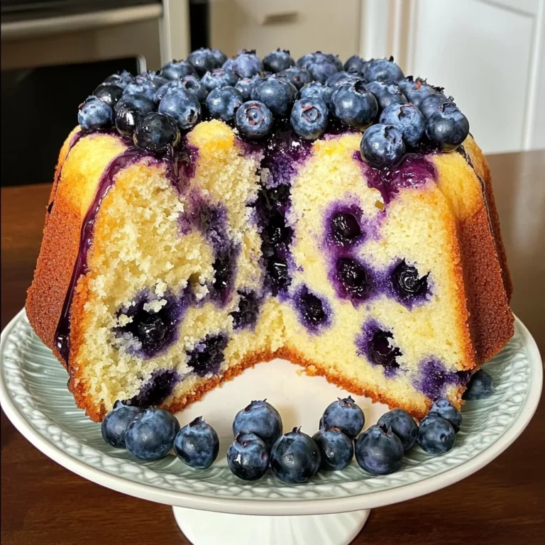 Lemon Blueberry Pound Cake