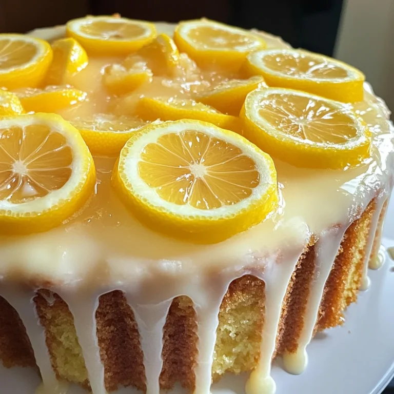 Lemon Cream Cheese Pound Cake with Candied Lemons
