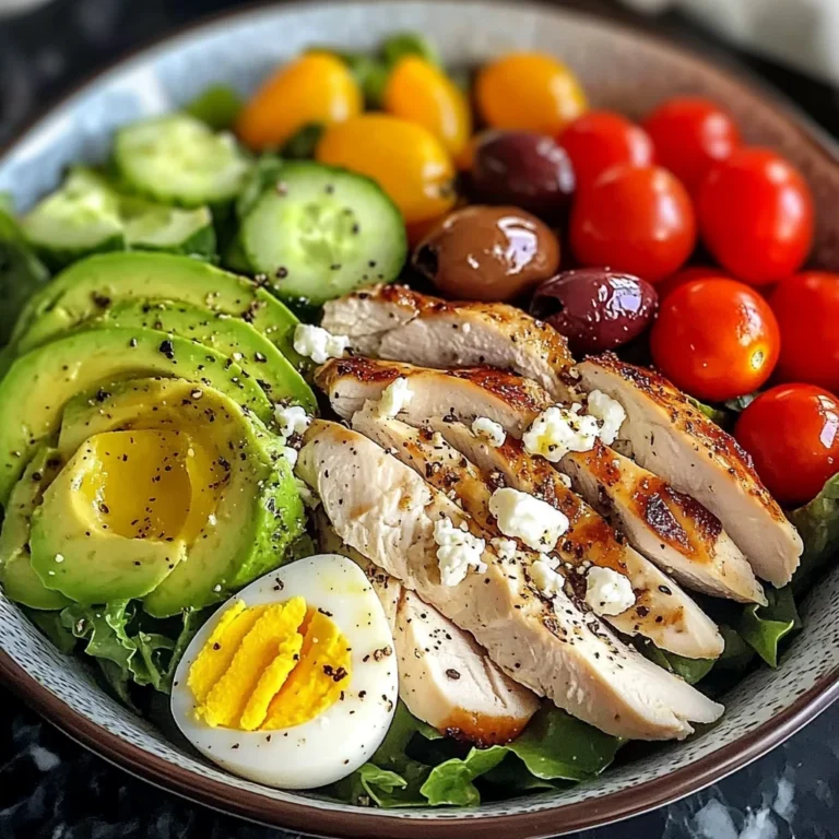 Mediterranean Chicken & Egg Power Salad
