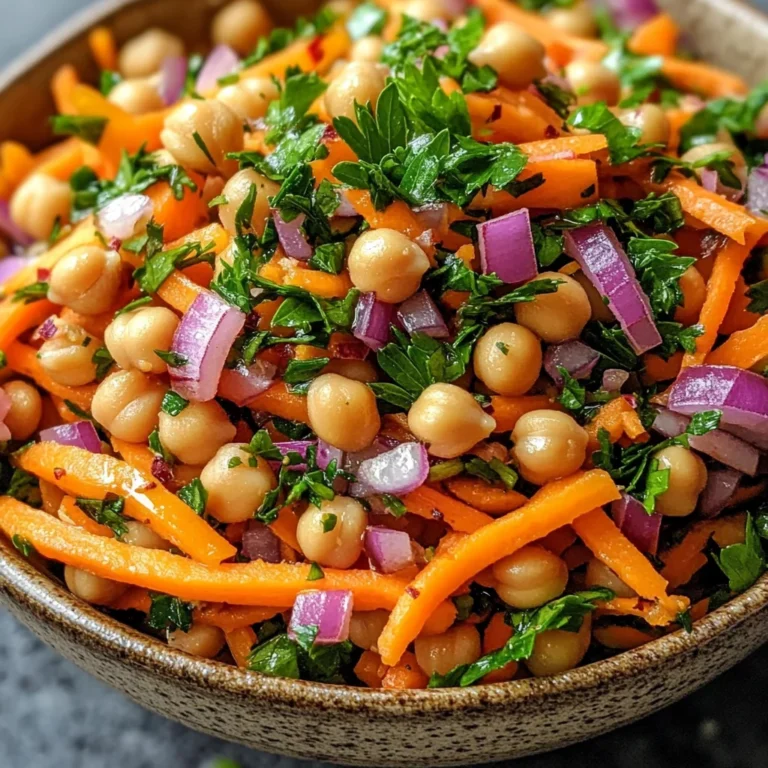 Moroccan Carrot and Chickpea Salad