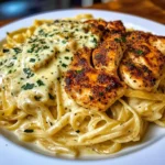 Mozzarella Alfredo Chicken Linguine with Parmesan Garlic