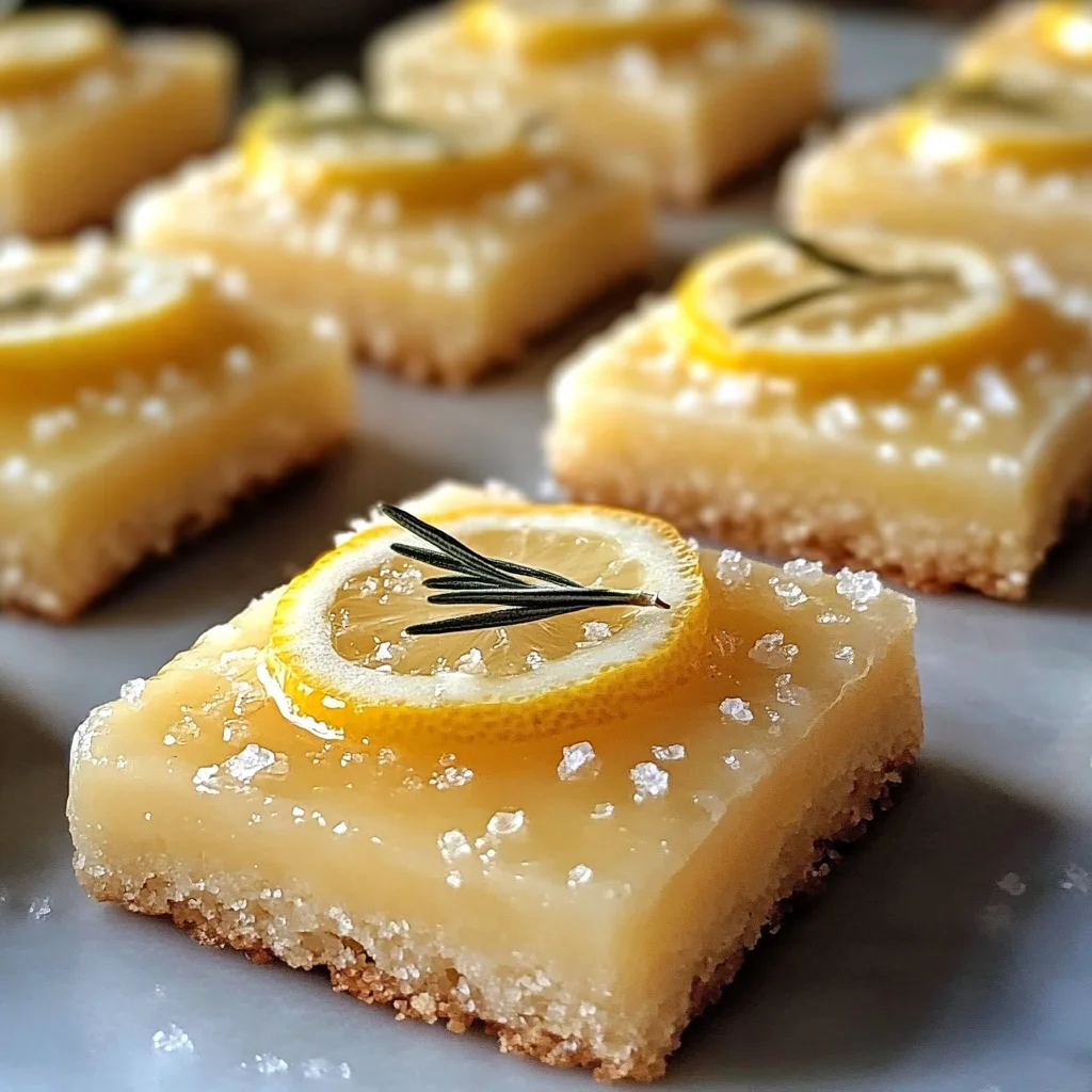 Rosemary-Lemon Shortbread with Salted Glaze