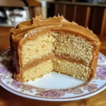 Sour Cream Pound Cake with Caramel Frosting