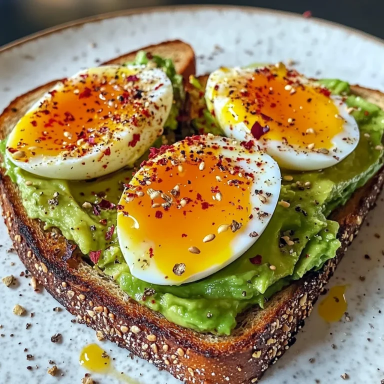 Spicy Avocado Toast with Jammy Eggs & Chili Crunch