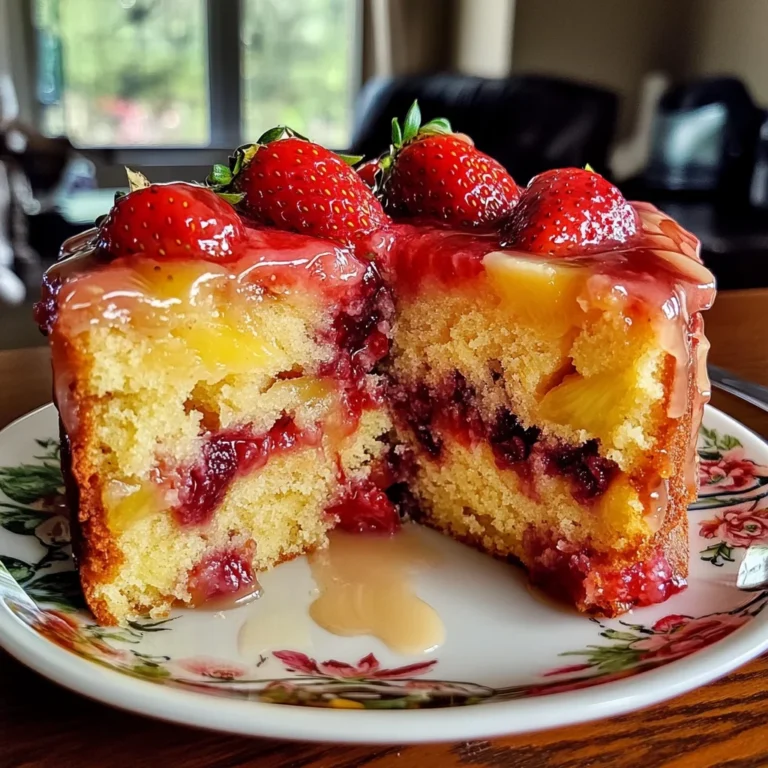 Strawberry Pineapple Pound Cake