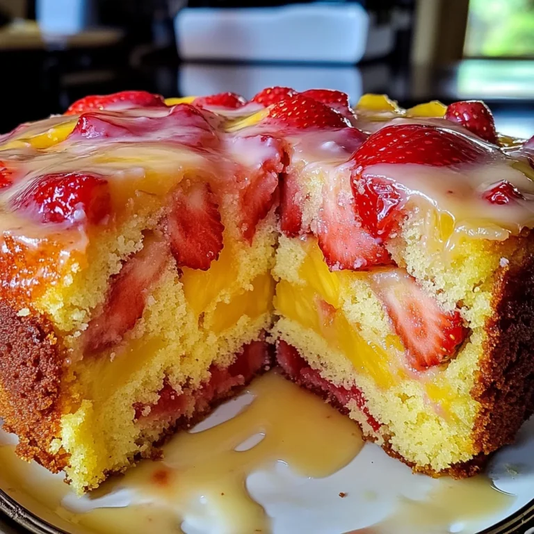 Strawberry Pineapple Pound Cake Recipe