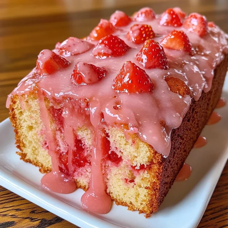 Strawberry Pound Cake with Strawberry Glaze