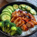 Teriyaki Chicken Rice Bowl with Fresh Veggies