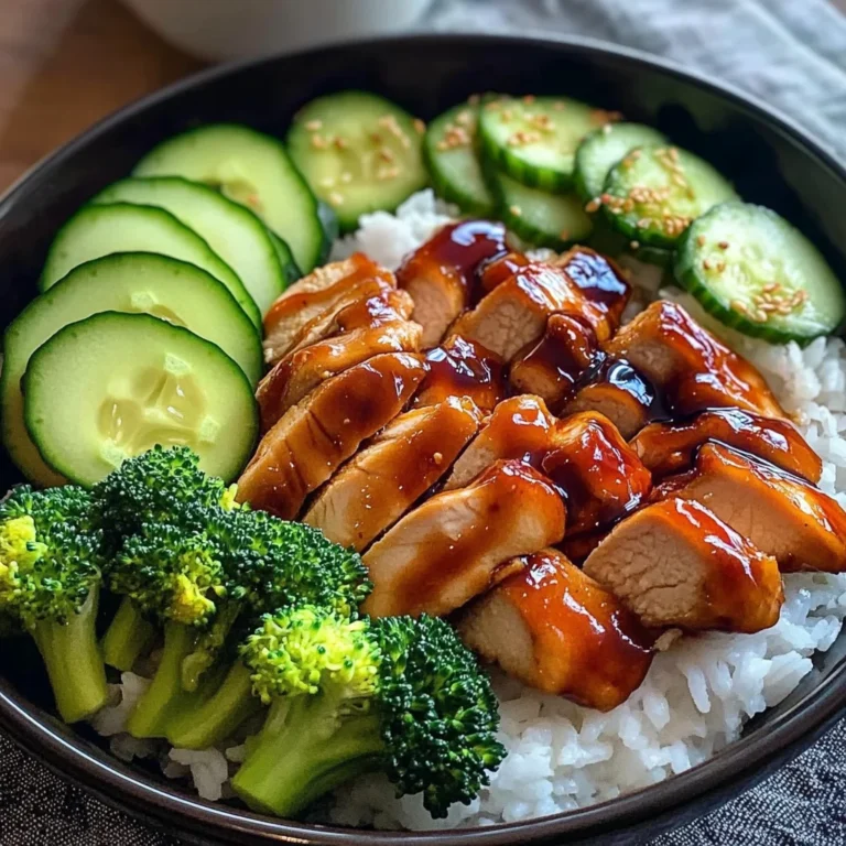 Teriyaki Chicken Rice Bowl with Fresh Veggies