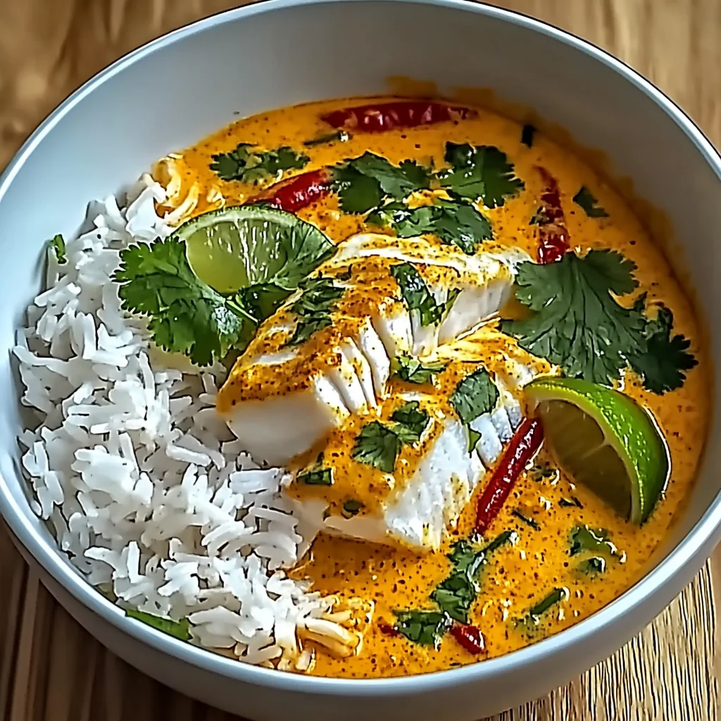 Easy Coconut Lime Fish Curry with Jasmine Rice: An Incredible 7-Step Recipe