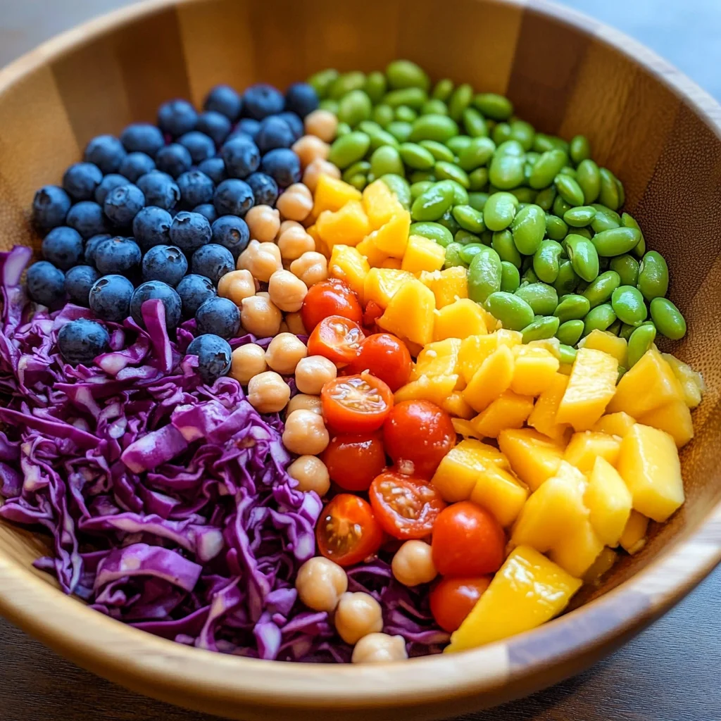 Rainbow Salad with Lemon Vinaigrette