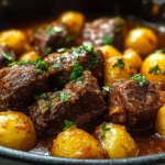 Slow Cooker Garlic Butter Beef