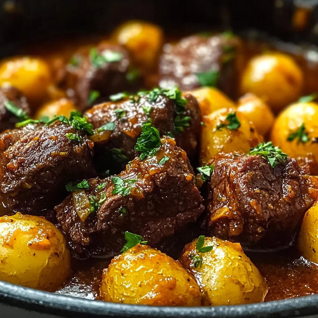 Slow Cooker Garlic Butter Beef