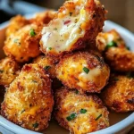 Cheesy Jalapeño Ranch Chicken Poppers with a Creamy Dip