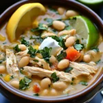 Crockpot Mediterranean White Chicken Chili