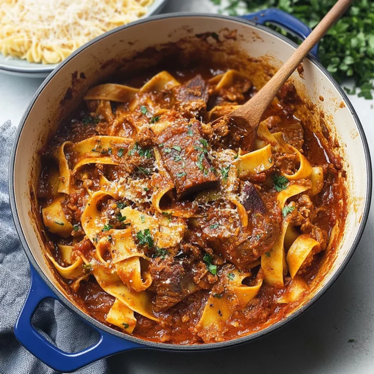 Dutch Oven Short Rib Ragu with Pappardelle