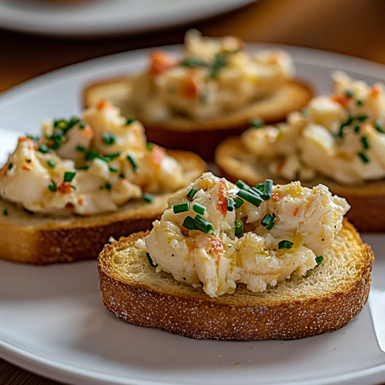 Garlic Butter Crab Toasts