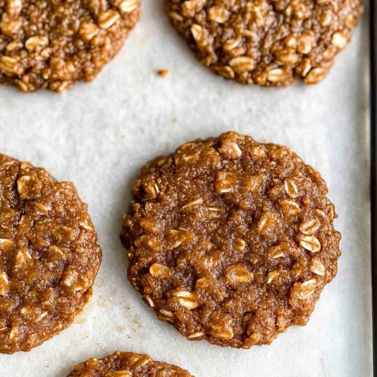 Healthy Gingerbread Oatmeal Breakfast Cookies