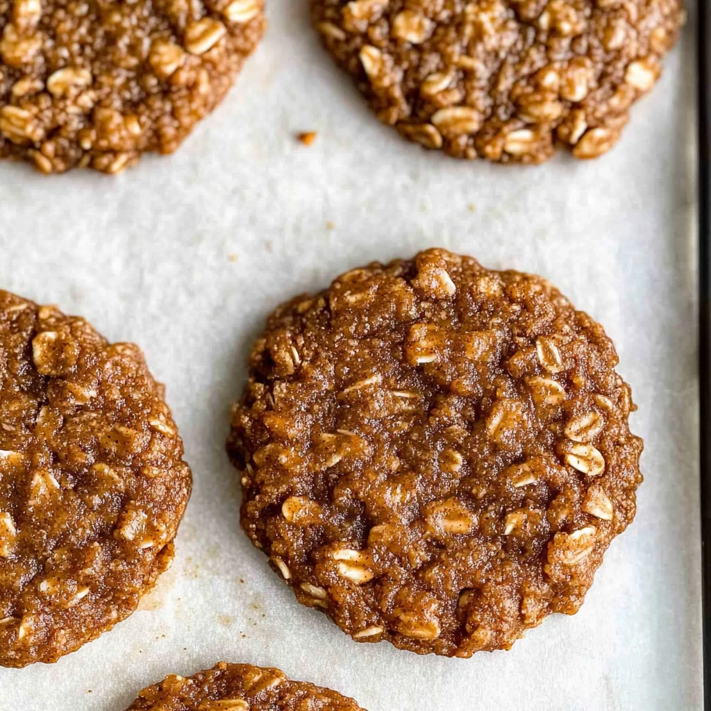 Healthy Gingerbread Oatmeal Breakfast Cookies