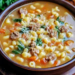Hearty and Creamy Italian Sausage Ditalini Soup