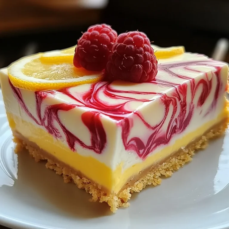 LEMON RASPBERRY SWIRL CHEESECAKE