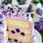 Lavender Cake Recipe with Lavender Buttercream Frosting