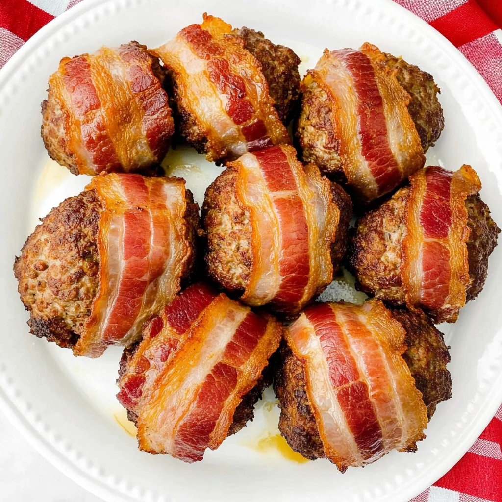 Mini Turkey Bacon Wrapped Meatloaf Recipe
