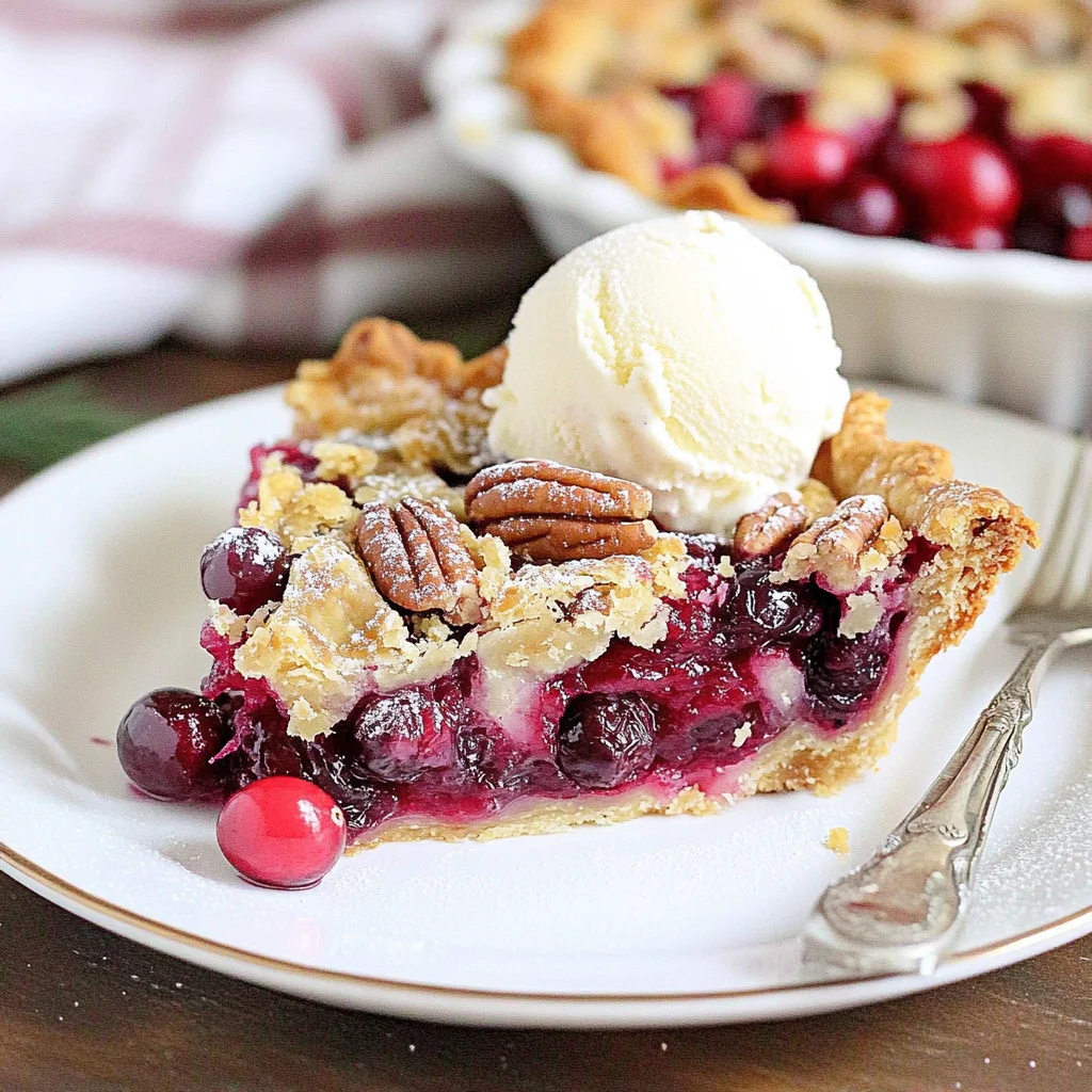 Nantucket Holiday Cranberry Pie