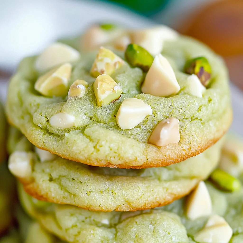 Pistachio Pudding Cookies