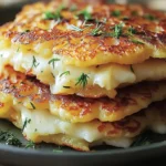 Potato and Onion Cheese Pancakes