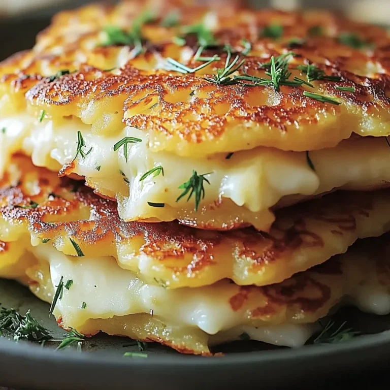 Potato and Onion Cheese Pancakes