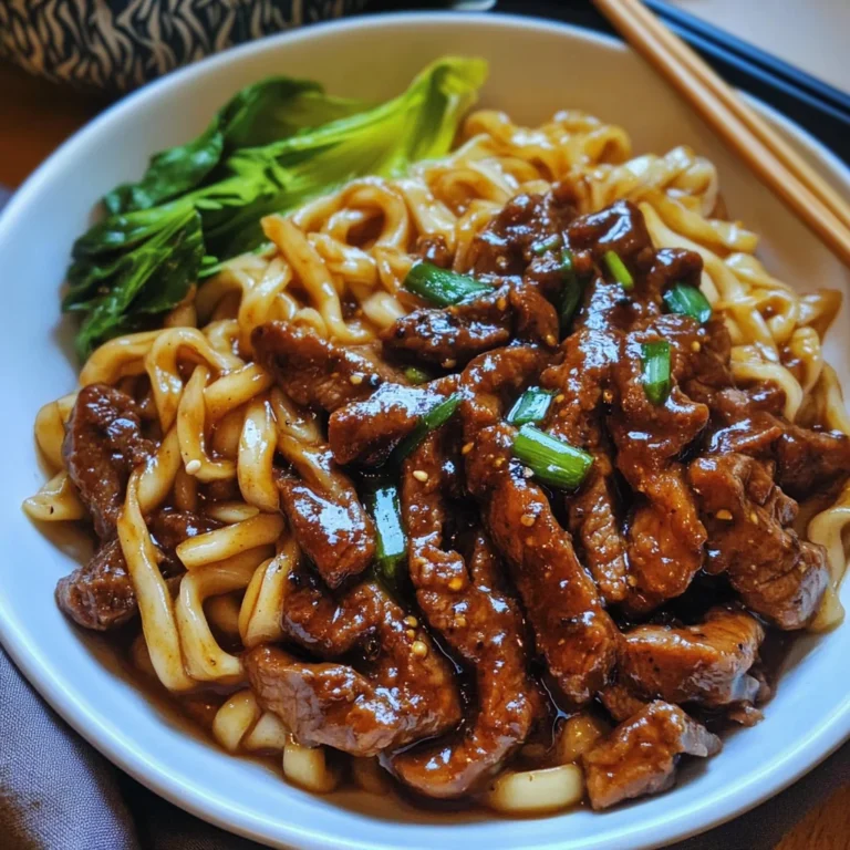 Simple Black Pepper Beef Udon