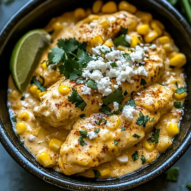 Slow Cooker Street Corn Chicken: Creamy Comfort in Every Bite