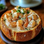 Stuffed Seafood Soup Bread Bowl