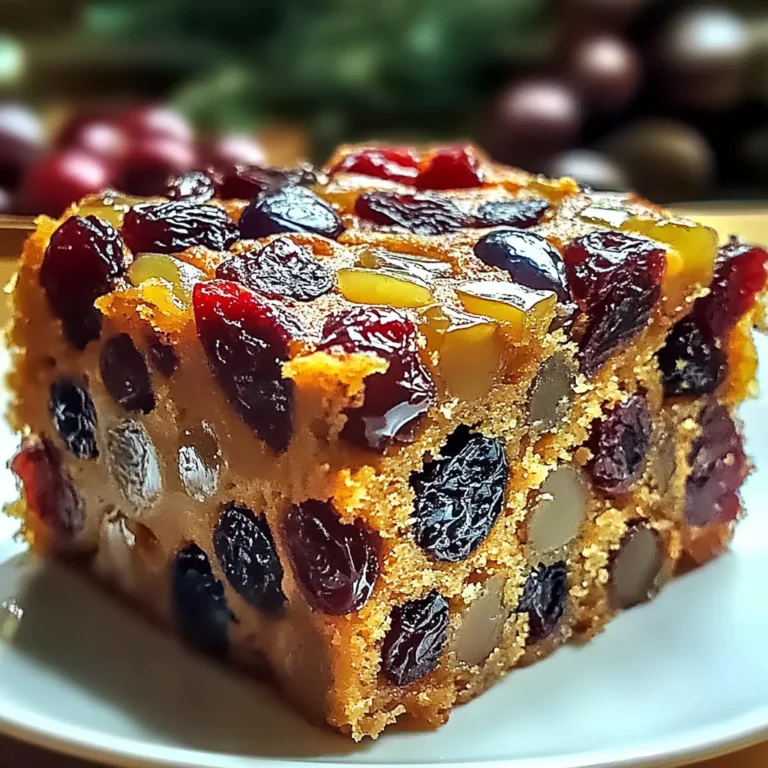 Traditional Rum-Soaked Fruit Cake