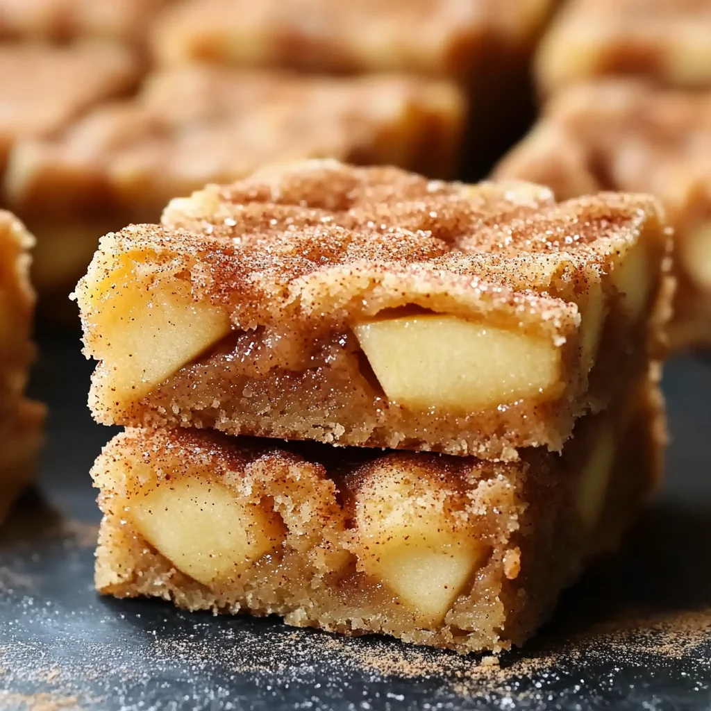 Apple Snickerdoodle Bars