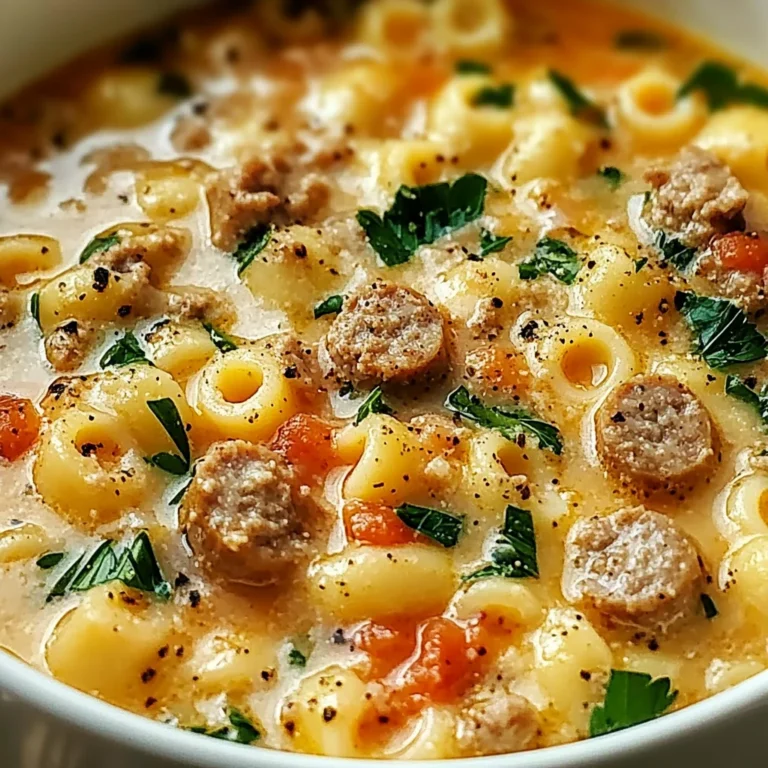 BEST Italian Sausage Ditalini Soup