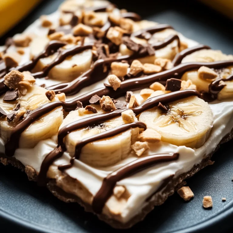 Banana & Nutella Frozen Yogurt Bark