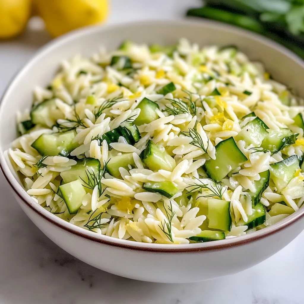 Best Cucumber Lemon Orzo Salad
