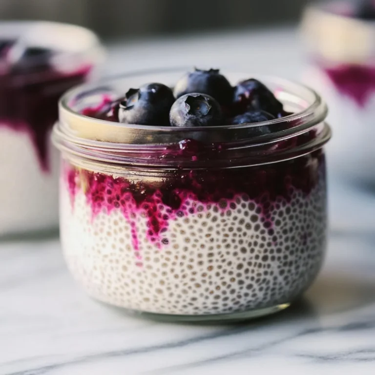 Blueberry Coconut Chia Seed Pudding
